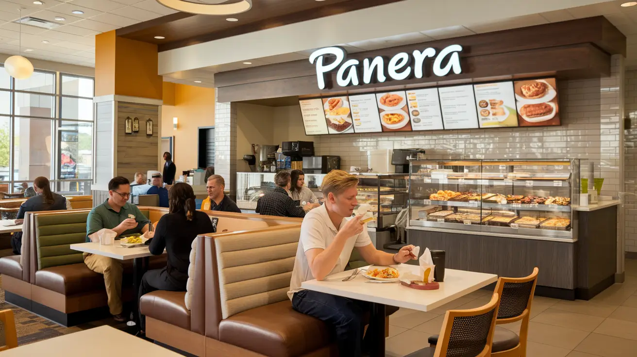 Interior of Panera Bread St. Cloud MN with bakery display