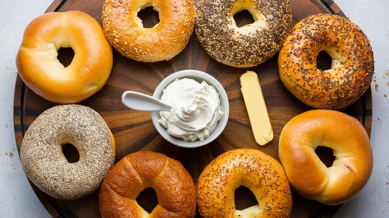 Different Types of Bagels for Schmear