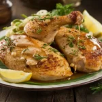 Garlic Chicken with Butter Sauce